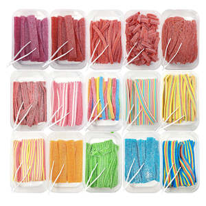 Customizable Halal Certified Bulk Low MOQ Blueberry Flavor Sour Multi-Colored Fruity <strong>Strips</strong> Belts Gummy <strong>Candy</strong> Bag - Product Image 5