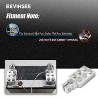 Borne de batterie plate négative positive Bevinsee pour la modification audio de voiture 4/0 AWG Standard SAE Northstar AGM35 AGM34 AGM24F