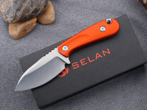 Coltello a Lama Fissa SELAN in Acciaio 3cr13 con Manico in Alluminio, Personalizzabile OEM, Coltello da Sopravvivenza e Campeggio KR185 - Product Image 1