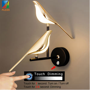 Applique murale double LED modèle oiseau pie, éclairage d'intérieur pour cuisine, chevet, chambre et salon - Product Image 2