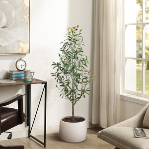 120cm à 240cm en plastique en <span class=keywords><strong>pot</strong></span> d'<span class=keywords><strong>olivier</strong></span> artificiel intérieur et extérieur Faux plante décoration - Product Image 4