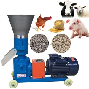 Máquina de fabricación de Pellet de alimentación de aves de corral, trituradora de alimentos para animales pequeños, máquina de fabricación de granulados de alimentación para peces