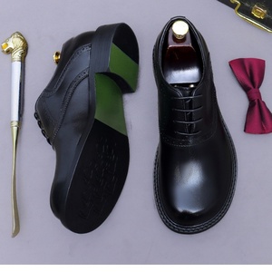 Zapatos Oxford Formales Británicos de Punta Redonda para Hombre, Estilo Retro con Detalles Tallados, Anchos, con Cordones, para Verano - Product Image 6