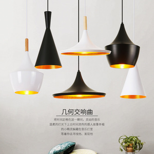 โคมไฟเพดานสไตล์นอร์ดิก Lightgor ตัวโคมอลูมิเนียม สีดำขาว ไฟ LED โคมระย้าสำหรับบ้าน - Product Image 3