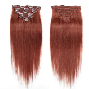 wholesale Full Head 7 pcs clip Remy Human Hair Extensions European Remy Clip Ins Human Hair