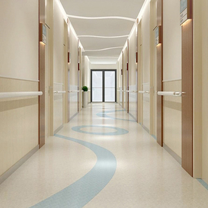 Feuille de vinyle homogène imperméable parquetant le <span class=keywords><strong>tapis</strong></span> industriel antibactérien de PVC - Product Image 6