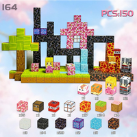 Nuevo Cubo Magnético Pequeño My World 300 Piezas Nuevo Modelo Cubo Creativo DIY Juguetes Educativos para Niños Bloques de Construcción Magnéticos
