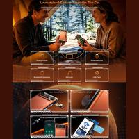 Téléphone 5G WP68 de bonne qualité, 12 Go + 512 Go, vision nocturne, identification par empreinte digitale, écran 6,88 pouces, Android 16