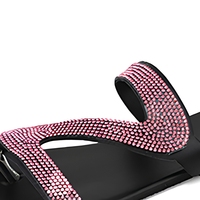 Nouvelles sandales plates tendance pour femmes, élégantes, grande taille, antidérapantes, avec strass et bride en Z, pour la plage et l'extérieur