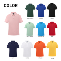 OEM Personnalisation gratuite du logo brodé Polo d'été unisexe Vêtements en coton de haute qualité Tshirt Polyester Polo pour homme