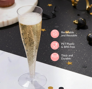 1 pièce Gobelet en plastique personnalisé, Flûtes à champagne colorées en plastique, Gobelet à boire en plastique - Product Image 3