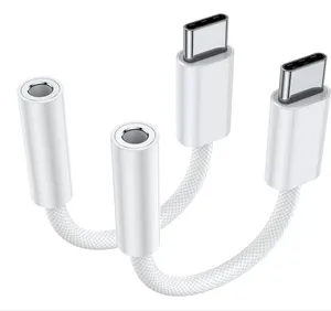 Type-C на 3,5 мм разъем для наушников адаптер USB C к Aux аудио кабель Шнур для iPhone 15 Plus 15 Pro Max