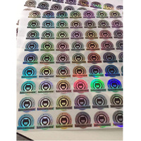Desain gratis sesuai pesanan Anda logo laser bentuk bulat 3d stiker hologram 3d lembar stiker