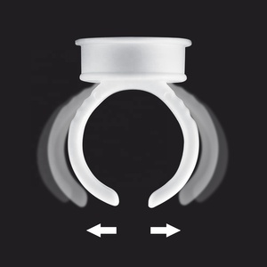 Anelli Monouso in Plastica per Pigmenti, 100 Pezzi, per Trucco Permanente delle Sopracciglia, Supporto per Inchiostro Bianco, Accessorio per Forniture - Product Image 4