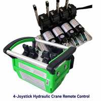 Système de commande à distance pour grue hydraulique à 4 joysticks, 500 m, étanche, avec moteur à embrayage industriel