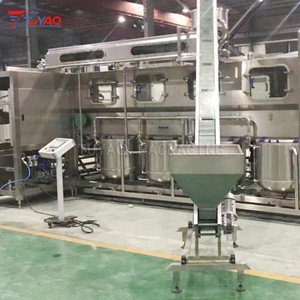 Machine de remplissage automatique de bouteilles de 20 L (5 gallons) 300 BPH, avec laveuse de barils et machine de bouchage et de scellage pour bouteilles d'eau de 5 gallons - Product Image 5