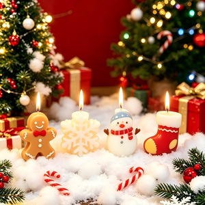 Velas Aromáticas Navideñas Tsuya, Fragancia Festiva, Cera de Soya, Caja de Regalo Decorativa, Forma Personalizada, Sin Humo - Product Image 4