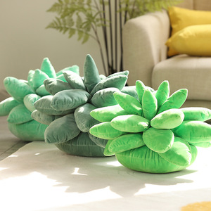 Almohada tejida de cactus suculentas 3D 100% poliéster Anti-Pilling para decoración de jardín y hogar - Product Image 6