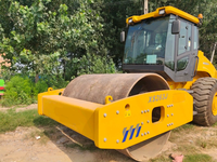 Compacteur de sol à tambour unique d'occasion, rouleau vibratoire de 26 tonnes pour travaux de construction routière
