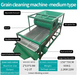 Tarım makinesi titreşim eleme makinesi/tohum ayırma makinesi/tahıl temizleme makinesi