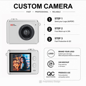 Caméra de vlogging de poche 2.5K, mini caméscope 64MP, charge Type C, ralenti pour <span class=keywords><strong>YouTube</strong></span> TikTok, cadeau pour débutants - Product Image 5