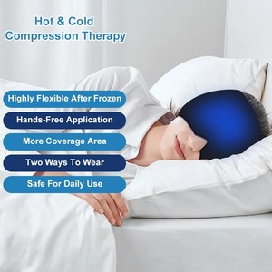 Gorro para Aliviar la Migraña, Venta Directa de Fábrica, Gorro Calmante para el Dolor de Cabeza, Compresa de <span class=keywords><strong>Gel</strong></span> Frío y Caliente - Product Image 3