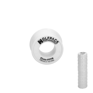 Nastro PTFE Wolfpack 19 mm x 15 m (Confezione da 10 rotoli) - Product Image 1