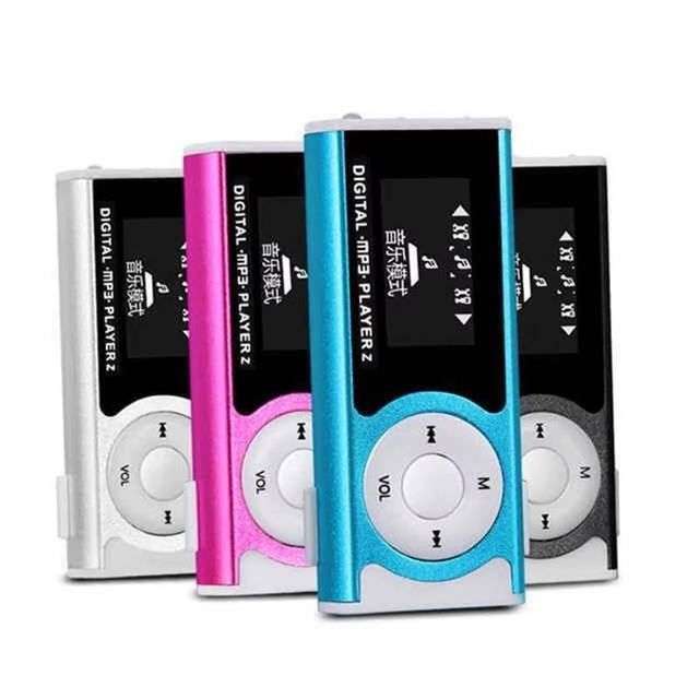Private Mold Mini MP3 Player 0.96 Inch OLED Screen LED Light TF Card Supported Portable Clip Music Player Sport Student