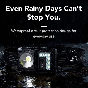 Linterna Frontal LED <span class=keywords><strong>de</strong></span> Emergencia Portátil <span class=keywords><strong>para</strong></span> Exteriores, Resistente al Agua, Recargable con Batería <span class=keywords><strong>de</strong></span> Litio-Ion, Ajustable, <span class=keywords><strong>para</strong></span> Camping, con Luz <span class=keywords><strong>de</strong></span> 240LM - Product Image 6