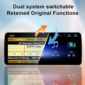 STWEI para Mercedes Benz Clase C W204 C180 C200 2008-2010, Radio de Coche Android 14 de 12.3 Pulgadas, Reproductor Multimedia, Carplay Inalámbrico - Product Image 4
