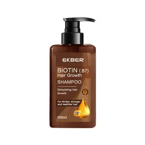 Yeni varış saç büyüme Biotin şampuanı toptan doğal toplu Anti saç dökülmesi hacimli Biotin ve kollajen kalın ve tam