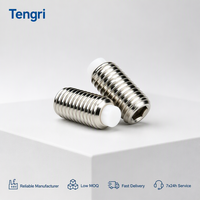 Vis à six pans creux à pointe souple en POM Tengri 304 en acier inoxydable M2 M2.5 M3, fixation filetée anti-rayures pour machines et instruments