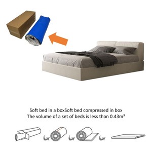 Lit pliant pour chambre <span class=keywords><strong>d</strong></span>'hôtes, design pliable qui permet de gagner de la place lorsqu'il n'est pas utilisé, offre un lit <span class=keywords><strong>d</strong></span>'<span class=keywords><strong>appoint</strong></span> <span class=keywords><strong>confortable</strong></span> - Product Image 5