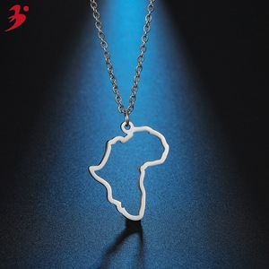 Collar con colgante <span class=keywords><strong>de</strong></span> <span class=keywords><strong>mapa</strong></span> <span class=keywords><strong>de</strong></span> Sudáfrica hueco <span class=keywords><strong>de</strong></span> acero inoxidable pequeño <span class=keywords><strong>Continente</strong></span> africano ciudad natal país cadena clavícula Collar gargantilla - Product Image 4