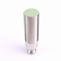 Capteur de proximité inductif cylindrique DOMENZI PRCM18-5DN de type encastré M18 NPN normalement ouvert avec prise 4 fils