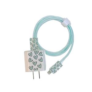 4 pièces mignon 3D dessin animé PVC câble protecteur pour <span class=keywords><strong>Apple</strong></span> iPhone/<span class=keywords><strong>iPad</strong></span> 18W/20W chargeur étui téléphone <span class=keywords><strong>fil</strong></span> organisateurs en caoutchouc <span class=keywords><strong>de</strong></span> Silicone - Product Image 1