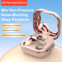 Écouteurs sans fil Bluetooth 6.0 à commande tactile, intra-auriculaires discrets, à pression zéro, pour le sommeil et les trajets quotidiens, avec haut-parleur de 8 mm et autonomie de 4 heures, connectivité Type-C, vente en gros