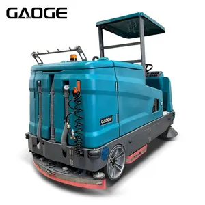 Gaoge GA09 vakum pembersih jalan daun Jalan penyapu lantai cuci dan sikat naik mesin pembersih dengan baterai AGM