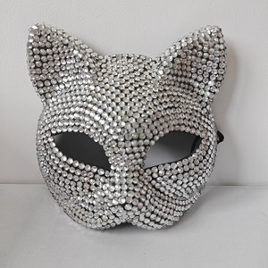 Máscaras <span class=keywords><strong>de</strong></span> orejas <span class=keywords><strong>de</strong></span> gato brillantes Cosplay Accesorios <span class=keywords><strong>de</strong></span> disfraces <span class=keywords><strong>de</strong></span> fiesta <span class=keywords><strong>de</strong></span> Halloween Sexy Bling Kitten Half Masks - Product Image 4