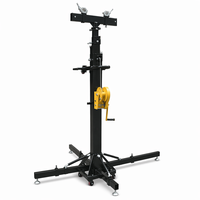 Soporte Telescópico de Aluminio y Acero de Alta Resistencia HD 001 con Cabrestante Manual, Alcance de 6.5m, Capacidad de 340kg para Altavoces Line Array