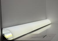 Barre lumineuse LED triangulaire d'angle W16x16mm avec couvercle en PC laiteux pour armoire, étagère de cuisine, escalier, bande lumineuse LED, longueur personnalisée