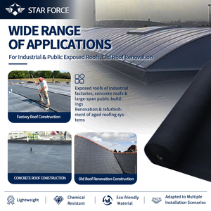 Membrane d'étanchéité en caoutchouc EPDM 1,5 mm 60 mil résistante aux UV pour la rénovation des toitures plates, durée de vie de 50 ans - Product Image 1
