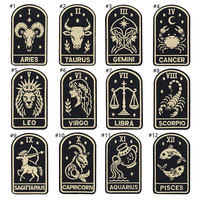 Écusson rectangulaire thermocollant en feutre non tissé brodé Couronne Aigle Doré, patch de sécurité écologique pour chapeau