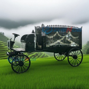 Black Electric Classical Funeral Hearse for Sale Custom Made Funeral Hearse High Quality Special Transportation - Product Image 6