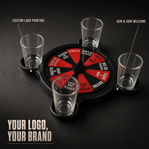 Ensemble <span class=keywords><strong>de</strong></span> <span class=keywords><strong>jeu</strong></span> <span class=keywords><strong>de</strong></span> roulette à boire avec logo couleur personnalisé et 4 verres à <span class=keywords><strong>shot</strong></span>, OEM ODM, vente en gros, <span class=keywords><strong>jeu</strong></span> <span class=keywords><strong>de</strong></span> roulette <span class=keywords><strong>de</strong></span> fête pour marques <span class=keywords><strong>de</strong></span> cadeaux - Product Image 2