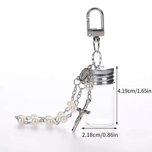 Llavero Personalizable con Vial de 7ml/10ml, Mini Botella de Vidrio Colgante, Decoración, Almacenamiento, Amuleto, Llaveros Promocionales para Regalo - Product Image 4