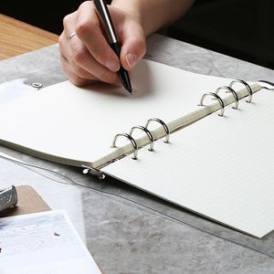 Anillo creativo de seis agujeros A5/A6/A7, carpeta transparente de PVC, planificador, Bloc de notas, cuaderno, libro de <span class=keywords><strong>mano</strong></span> - Product Image 5