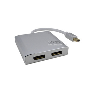 Mini <span class=keywords><strong>DisplayPort</strong></span> 1,2 macho a doble <span class=keywords><strong>puerto</strong></span> de pantalla DP hembra MST Hub adaptador - Product Image 4
