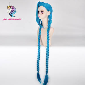 Perruque de cosplay de haute qualité Ainizi China Wigs Vendor pour le champion <span class=keywords><strong>Jinx</strong></span> de <span class=keywords><strong>League</strong></span> <span class=keywords><strong>of</strong></span> Legends, pour exposition de jeu ou Halloween - Product Image 6
