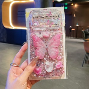 fashion bling diamond bumper glitter transparent IMD butterfly phone case girls <b>cover</b> for iPhone 17 16 15 shockproof <b>cover</b> - Product Image 4